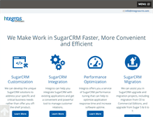 Tablet Screenshot of integroscrm.com